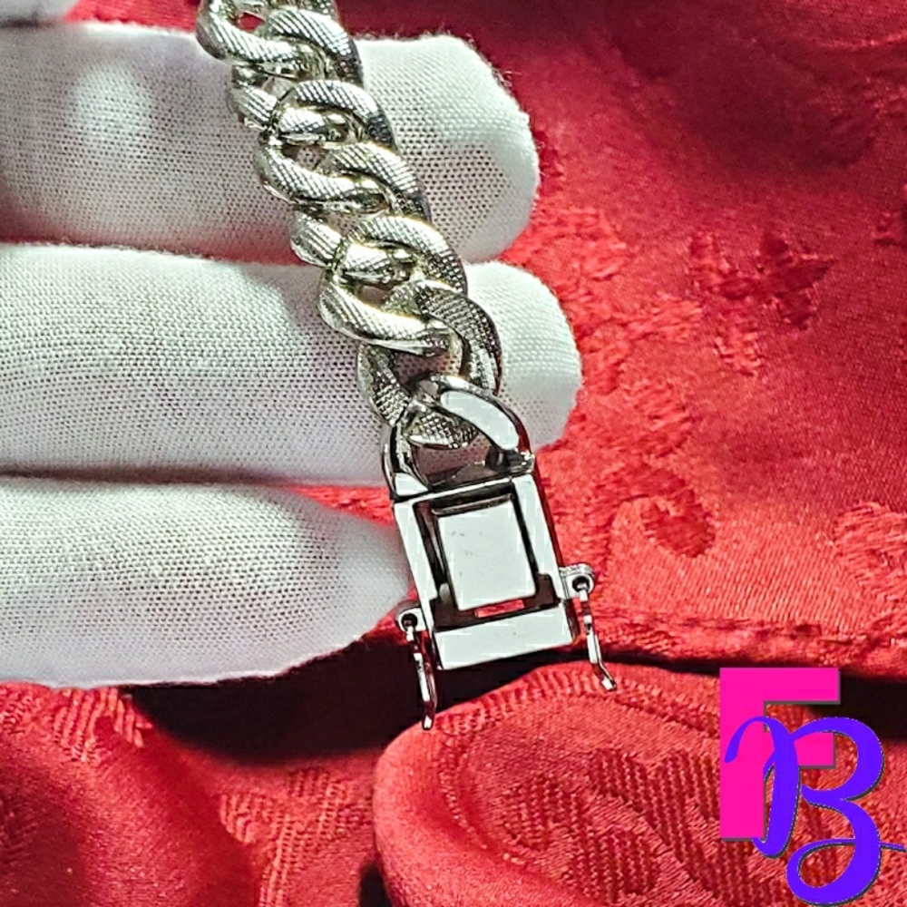 *NEW!* 13mm White Gold Iced Miami Cuban Chain - Picture 7 of 16
